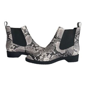 Treasure & Bond Gabriela Slip-on Faux Snake Bootie with Lt. Lug Sole